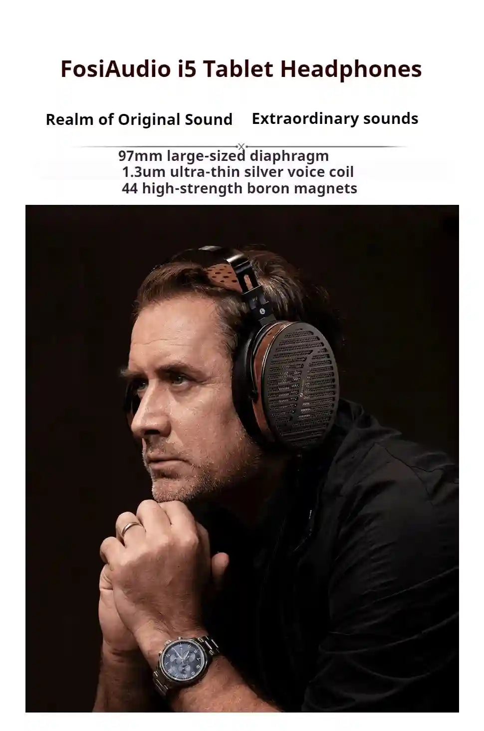 Tidesmit I5 Open Back HiFi Headphones - Professional Studio Monitor Tidesmit