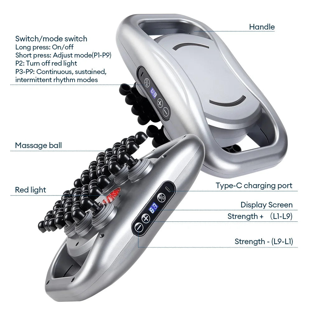 Deep Tissue Massage Gun: Portable Electric Muscle Recovery Massager Back Massage Instrument Tidesmit