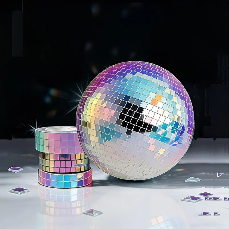 Self Adhesive Mosaic Glass Tape DIY Glass Mirror Stickers Wall Stickers DIY Crafts Party Decorations Home Wall Art Projects