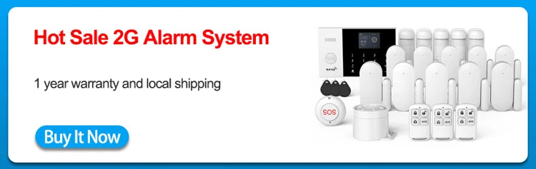 WiFi GSM Smart Home Alarm Security Kit - Tuya App Controlled System Tidesmit