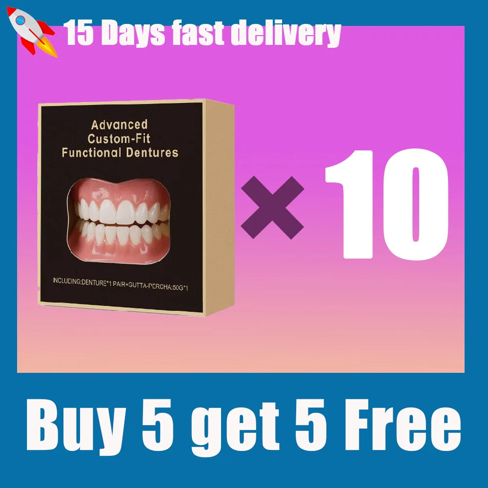 Soft Silicone Denture Reliner Kit | Upper & Lower Teeth | Tidesmit Scrubs Treatments Buy 5 get 5 Free Tidesmit