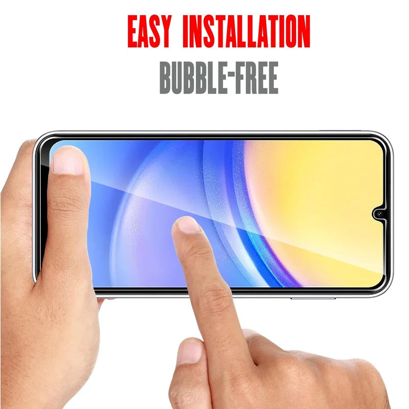 9H Screen Protector for Samsung A15 A16 A56 A36 A14 A25 A24 A55 A53 A52 A52S A51 A34 A35 Tempered Glass Samsung Galaxy A15 AE Tidesmit