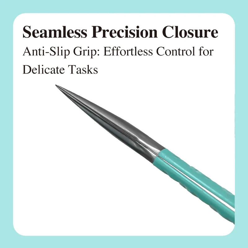 Eyelash Extension Tweezers D-01 | Precision Fiber Tip for Salon Results False Eyelashes Tidesmit