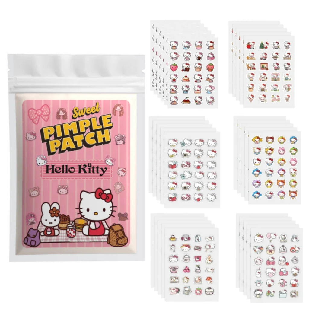 Hello Kitty Hydrocolloid Pimple Patch Acne Spot Cover Waterproof Breathable Invisible for Women Girls Daily Use