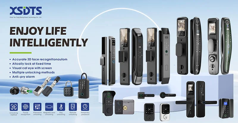 3D Face Real-time Intercom Smart Door Lock Biometric Electronic Security Camera Intelligent Fingerprint Password Key Unlock