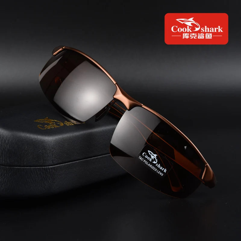 Polarized Driving Sunglasses for Men with UV Protection by Tidesmit Coffee China Mainland black Tidesmit