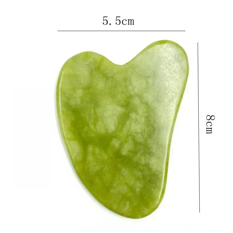 Jade Roller and Gua Sha Set for Facial Lifting | Green Stone Massage Tool Body Shaping Massage Equipment Tidesmit