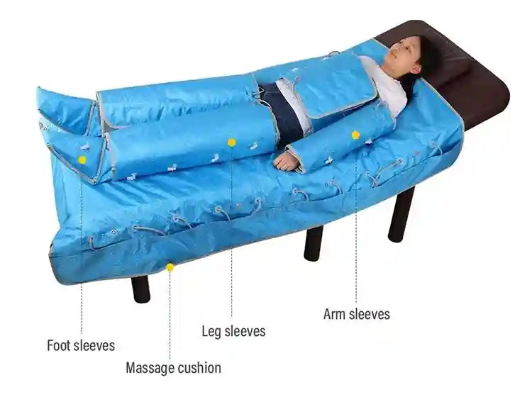 Lymphatic Drainage Machine 3-in-1 Infrared EMS Pressotherapy Device Massage Chairs Tidesmit