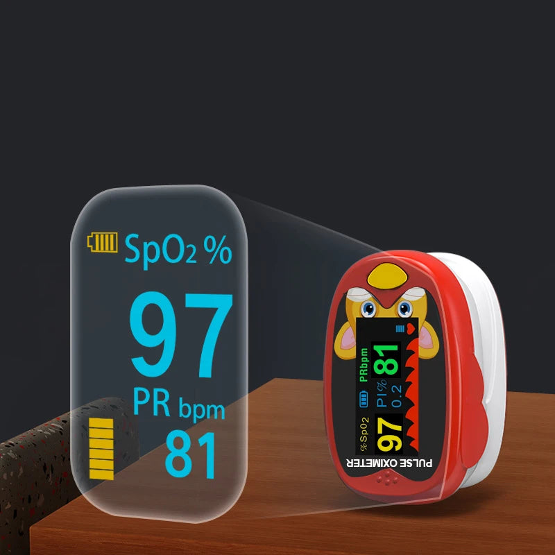 Child Finger Pulse Oximeter Pediatric Oximetro pediatrico De Dedo OLED Rechargeable Neonatal Children kids Puls ioximetro