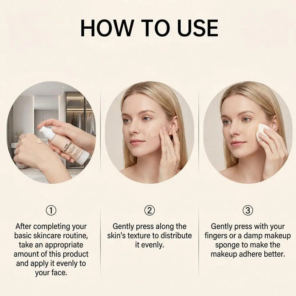 Tidesmit thermal color changing foundation and oil-control liquid concealer for intelligent tone matching finish