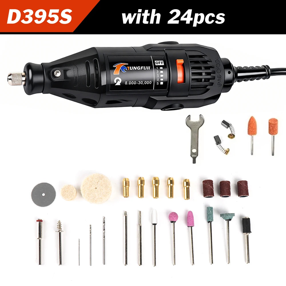 Mini Electric Drill Engraver Machine, Dremel Rotary Tools, Engraver Grinder Compatible with Power Tools, Accessories, 220V