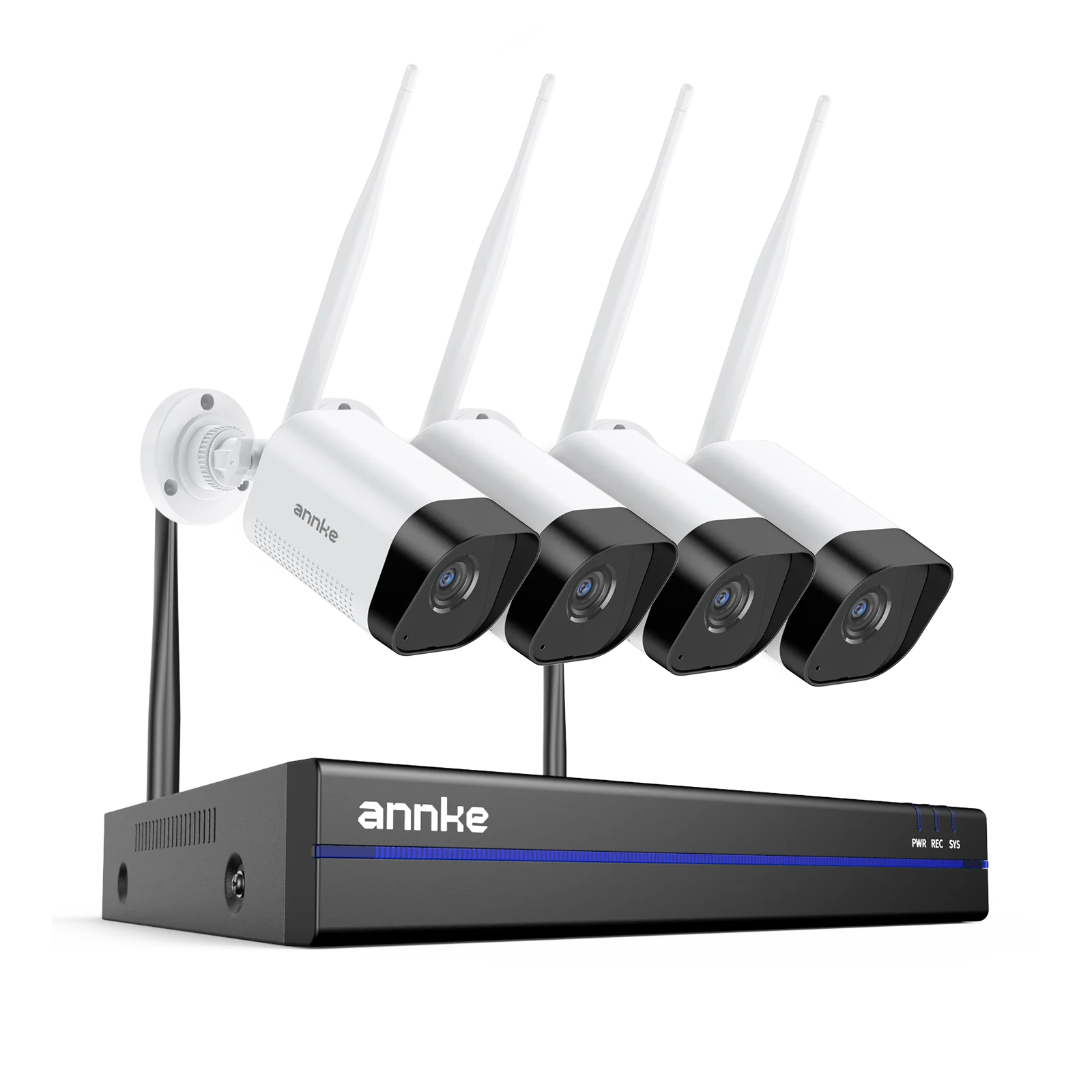 Annke WAS500 5MP Wireless CCTV System 4k16CH NVR with 4/6/8 5MP WiFi Camera Kit Two Way Audio 3.6MM WiFi Surveillance Camera