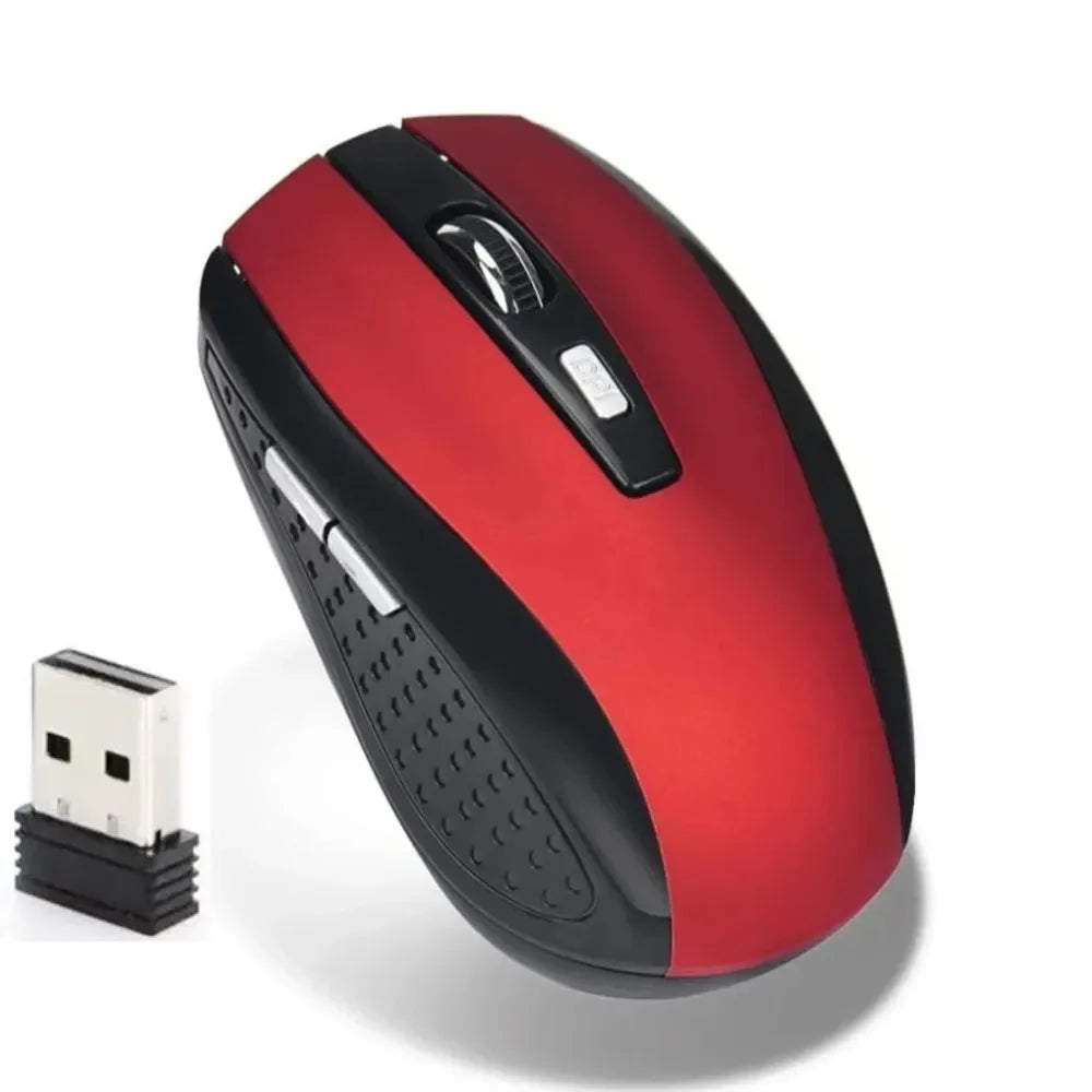 Computer Mouse Wireless USB Adjustable Gamer Gaming 6 Button Optical  2.4 USB Receiver for Computer PC Accessories