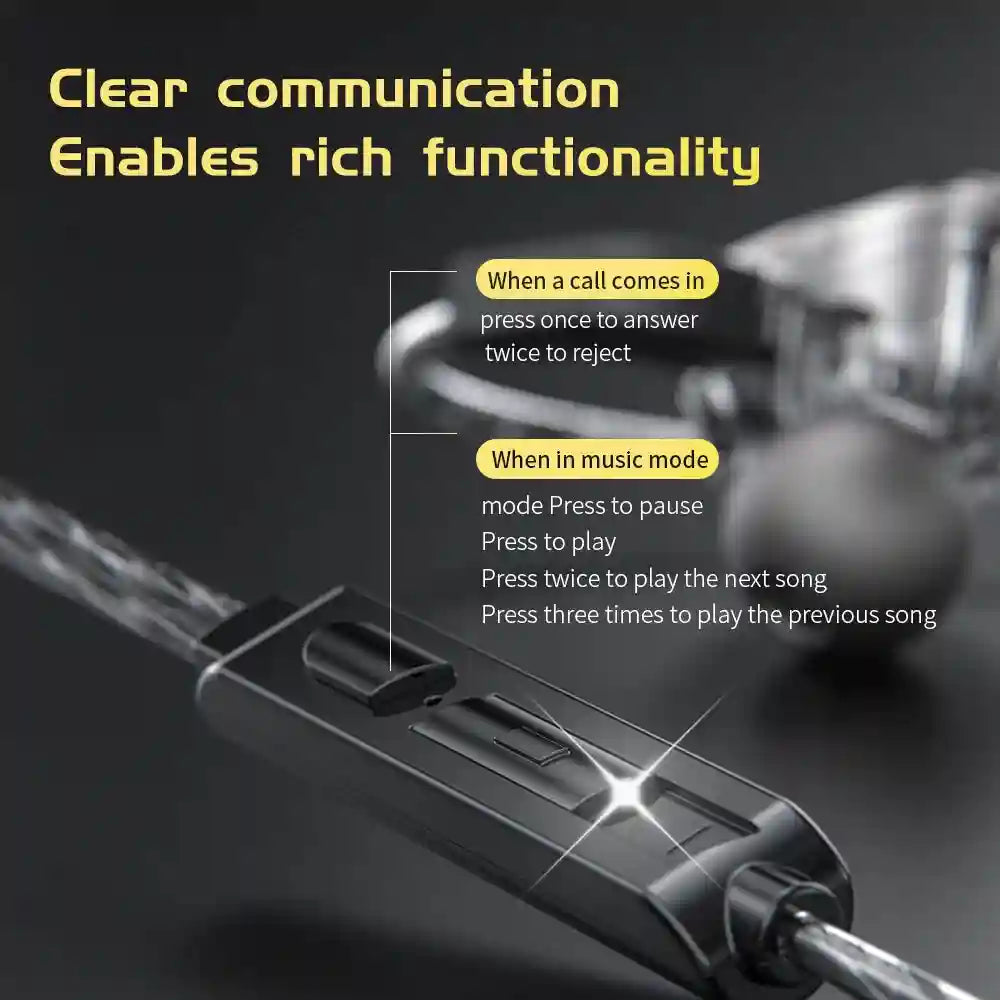 Wired In-Ear Noise Cancelling Headphones - HiFi Sport Audio Tidesmit Tidesmit