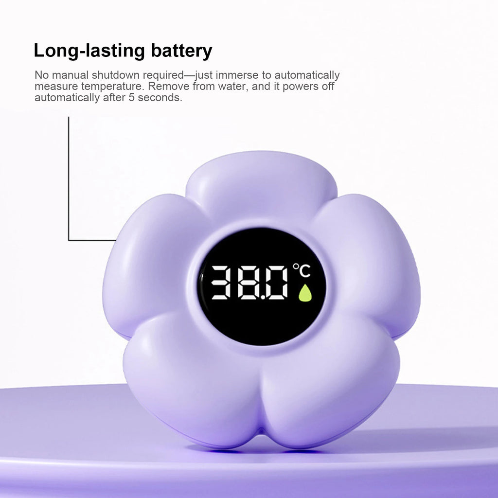 Baby Bath Temperature Meter Floating Water Thermometer with LED Display & Color Alerts Temperature Tester Waterproof Digital