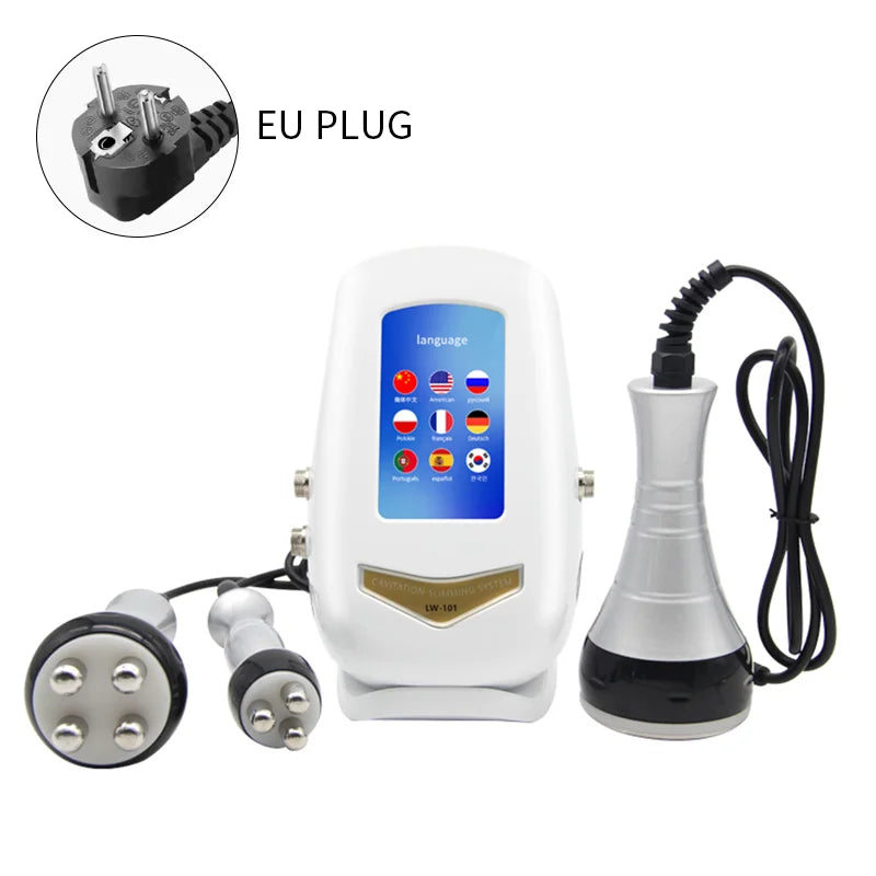40K Ultrasonic Cavitation Body Slimming Machine - EU Certified Device Body Shaping Massage Equipment 220V EU Tidesmit