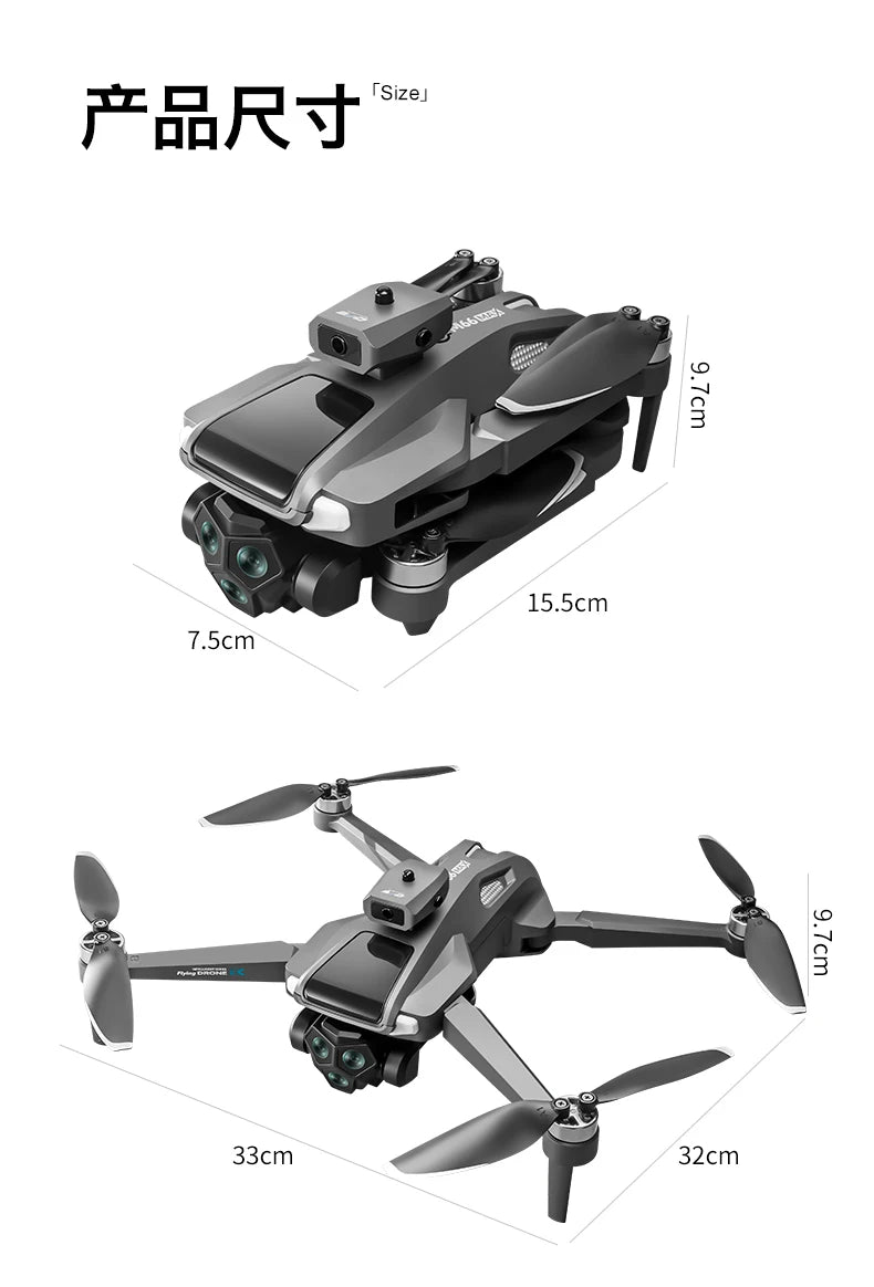 4K Camera GPS Drone with Obstacle Avoidance - Foldable M66 Tidesmit