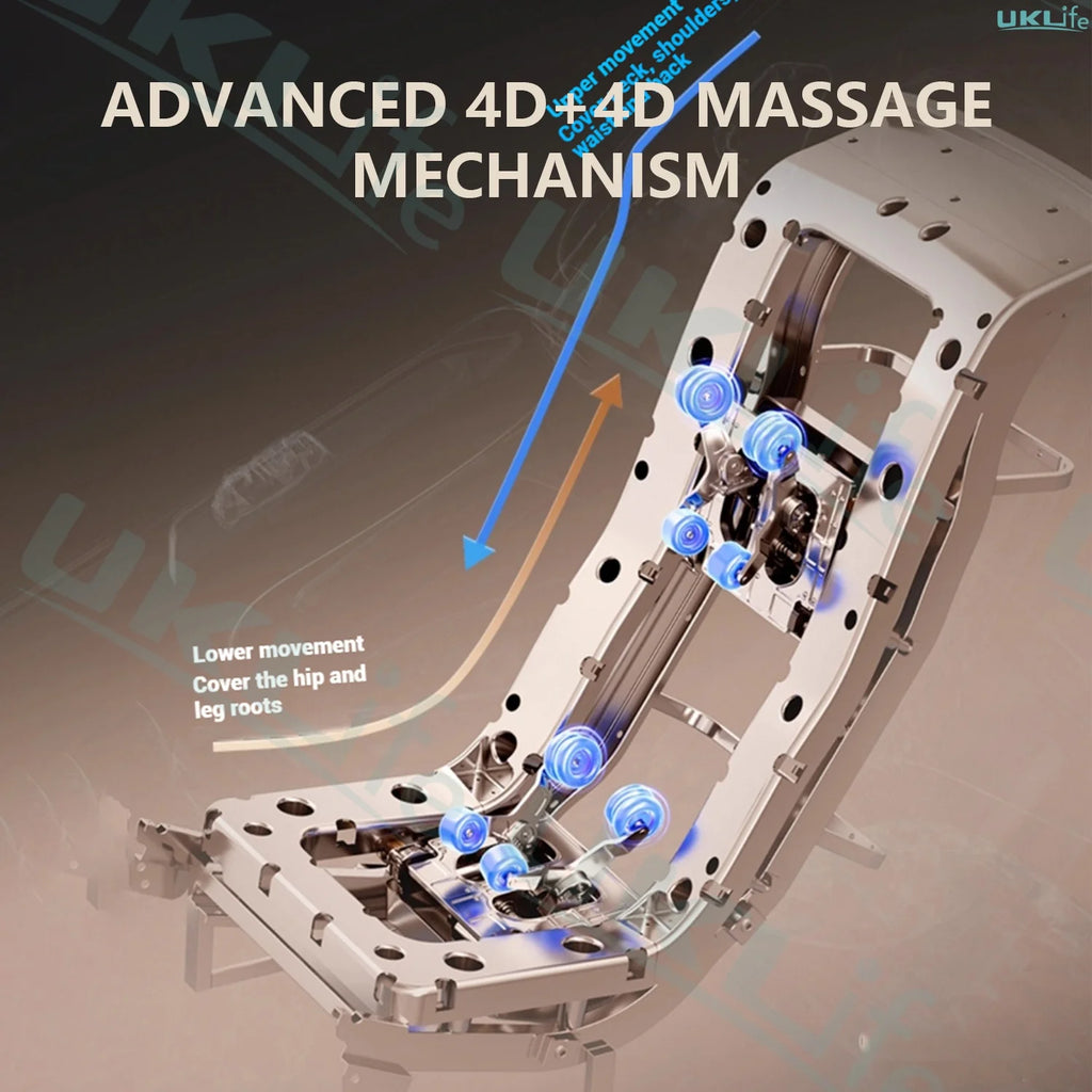 Tidesmit 4D Dual Core Full Body Massage Chair with Zero Gravity Relief Body Shaping Massage Equipment Tidesmit