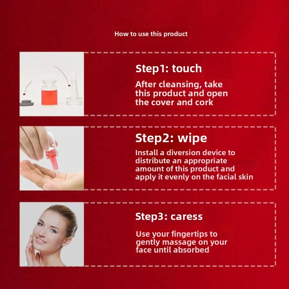 Double Serum Filler facial serum instructions: anti-aging treatment to moisturize, firm skin, and reduce wrinkles.