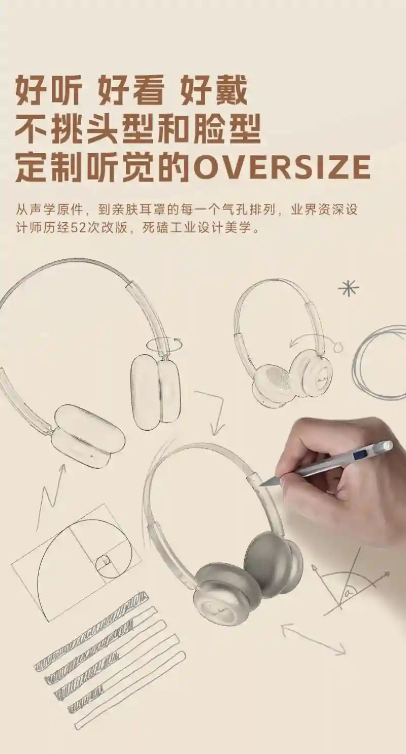 Wireless Bluetooth Gaming Headphones with Active Noise Cancellation Tidesmit