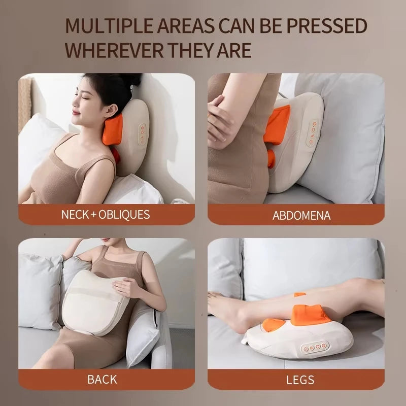 Electric Massager with Heat Therapy for Targeted Deep Tissue Muscle Relief Massage Cushion Tidesmit