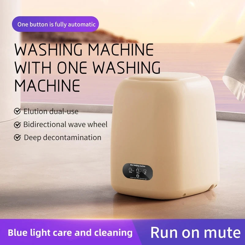Tidesmit portable washing machine and spin dryer side profile showcasing compact design for RV and dorm laundry use