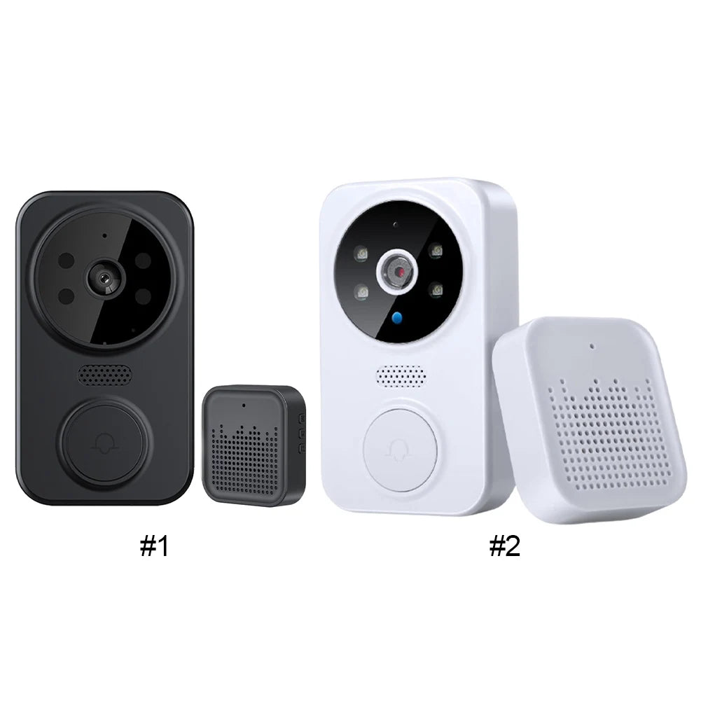 WiFi Smart Audio Doorbell Camera 2-Way Audio Wireless Visual Intercom Doorbell with Remote Monitor Indoor Outdoor Surveillance
