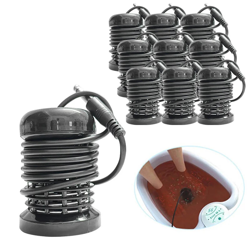 Black ionic detox foot bath array heads for spa machine, essential for home foot spa cleansing and pedicures.