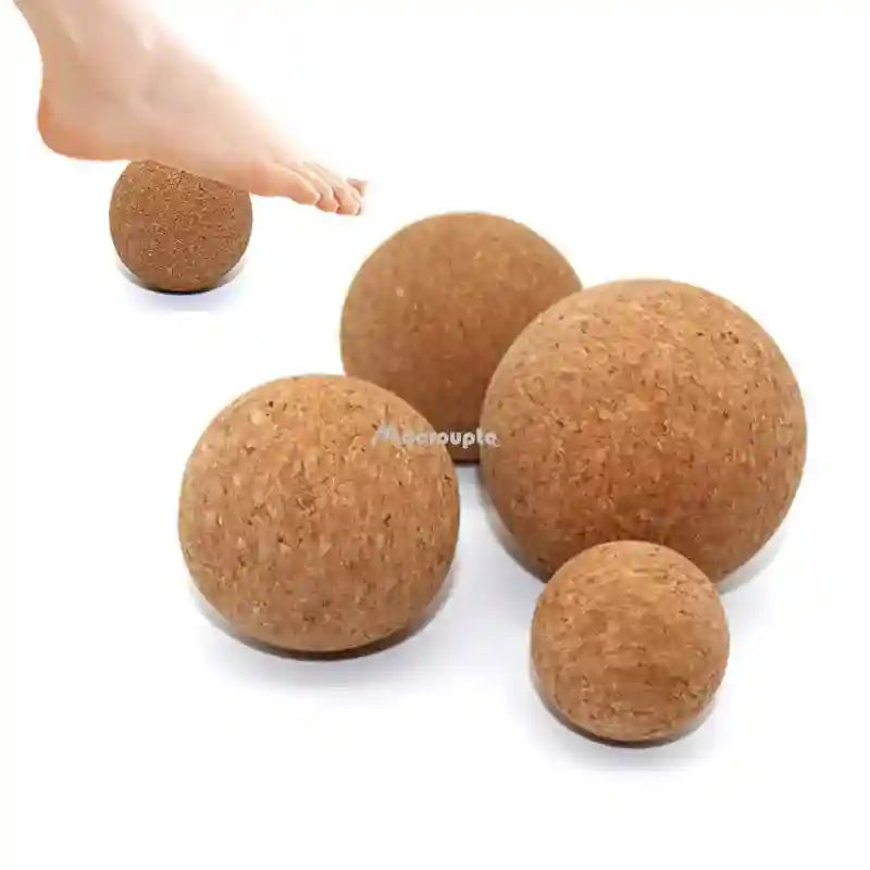 Cork Massage Ball for Deep Tissue Muscle Relief - 5cm, 6cm, 8cm Options Back Massage Instrument Tidesmit
