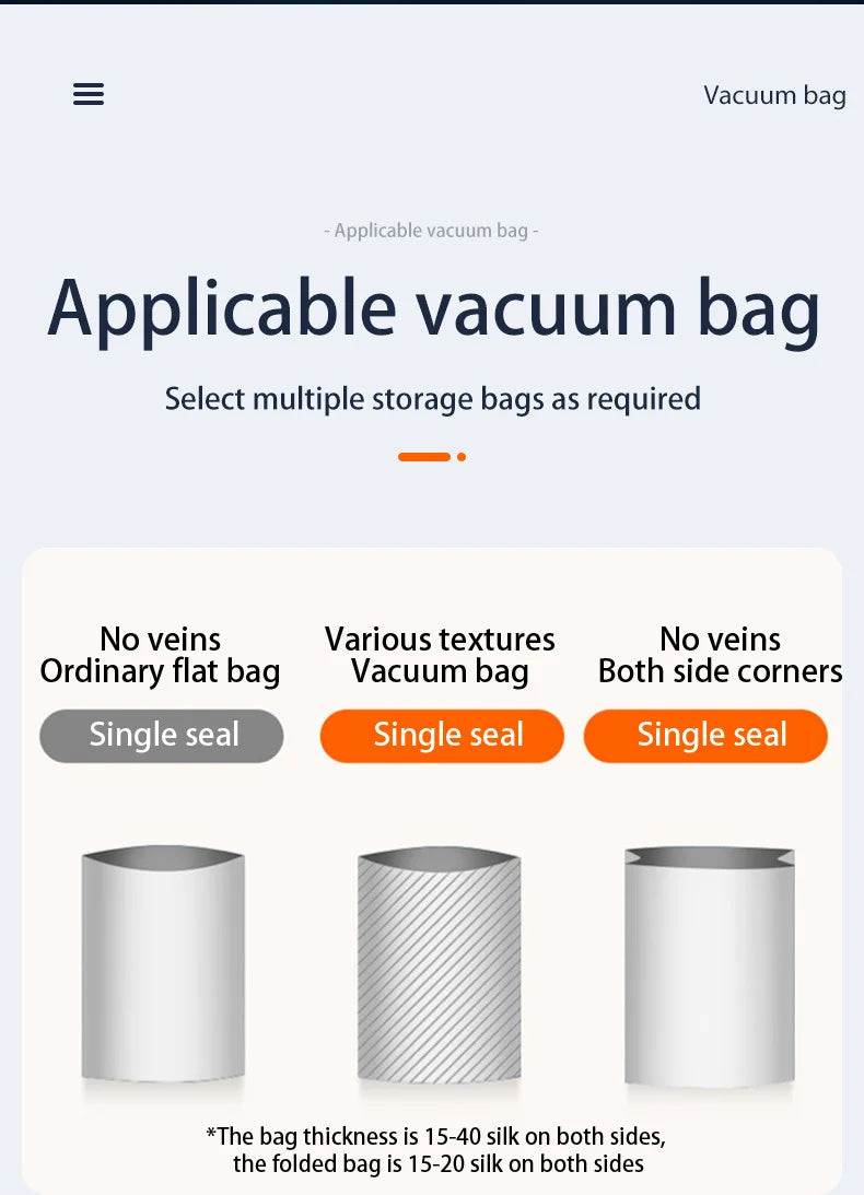 Automatic Vacuum Sealer Machine With 10pcs Free Food Saver Bags for Food Vegetables Fruits Nuts and Meat Storage Proof Sealer