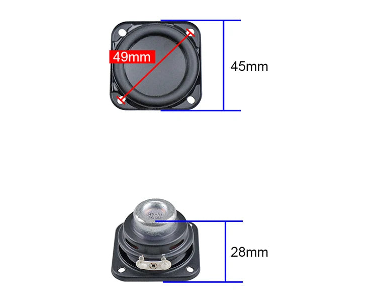 GHXAMP 1.75 inch 45MM For Harman Kardon Neodymium Full Frequency Speaker Small Intelligent loudspeaker horn 6ohm 6W