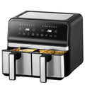 CBT Hot Sale Double Air Fryer With Dual Basket 8L 9L 10L Two Dual Zone 2 Basket Deep Air Fryer Electric Deep Fryer