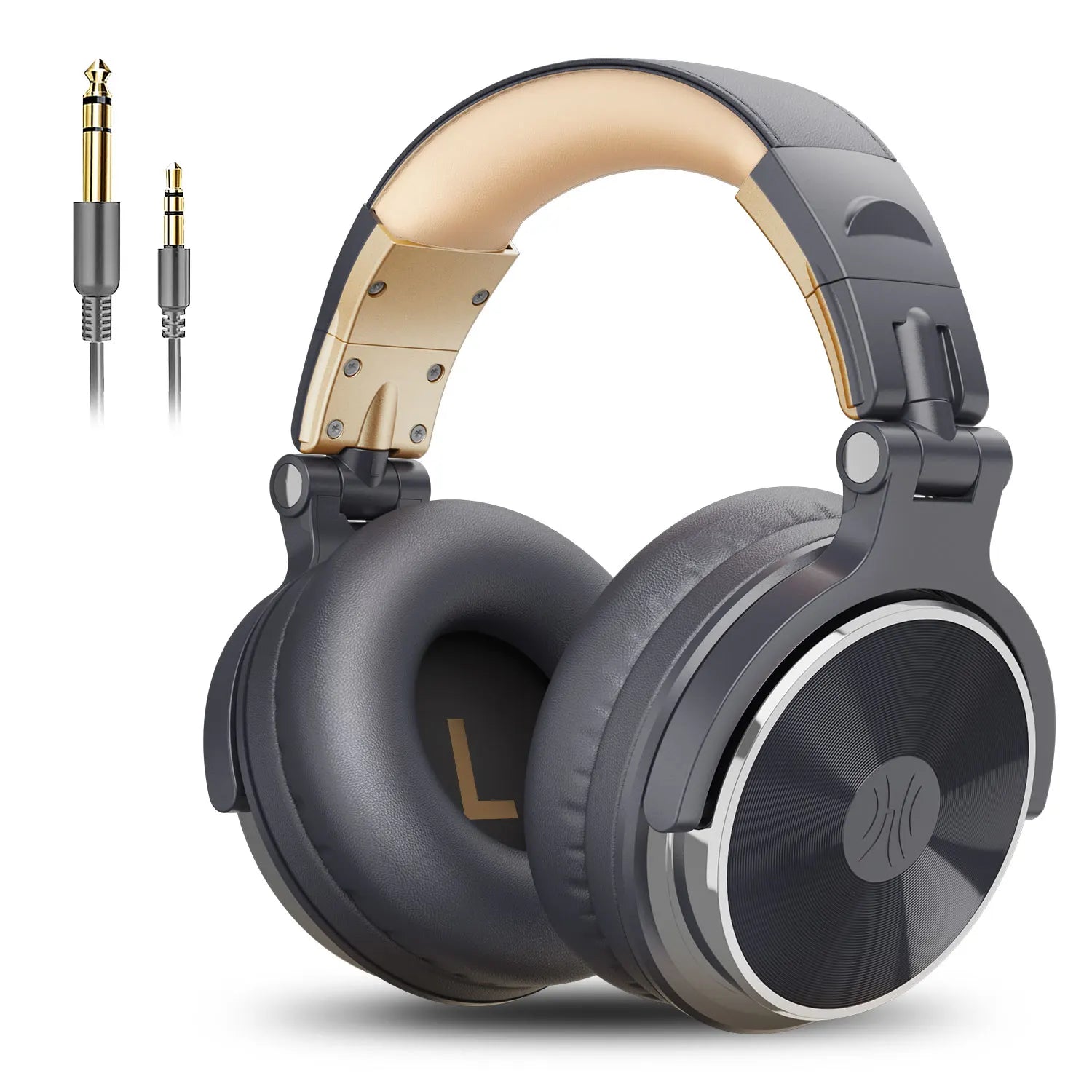 Pro-10 Studio Monitor Headphones with 50mm HiFi Drivers Gray Tidesmit