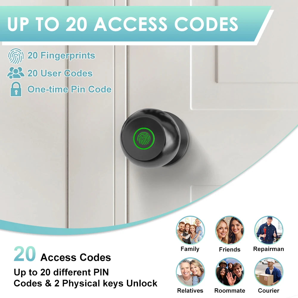 Tuya Smart Home Door Lock 3-in-1 Key / Fingerprint / Smart Life APP Unlock Hotel Apartment Warehouse Smart Door Locks