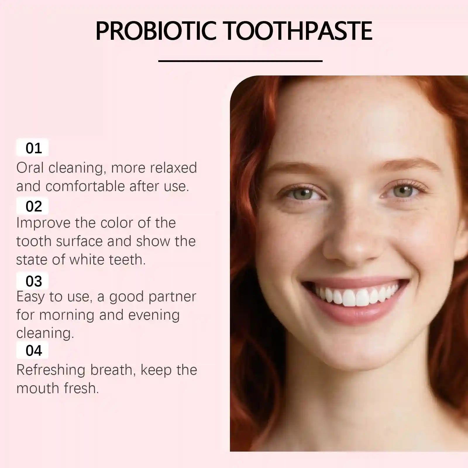 Tidesmit probiotic teeth whitening toothpaste for enamel repair, gum protection, and fresh breath.