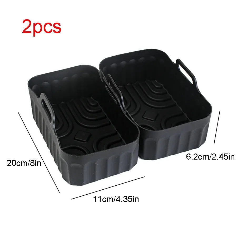 Air Fryer Accessories Set for  Ninja Foodi Max Dual Zone Air Fryer AF400EU/AF300EU/AF451EU  With Silicone Air Fryer Mold Baking