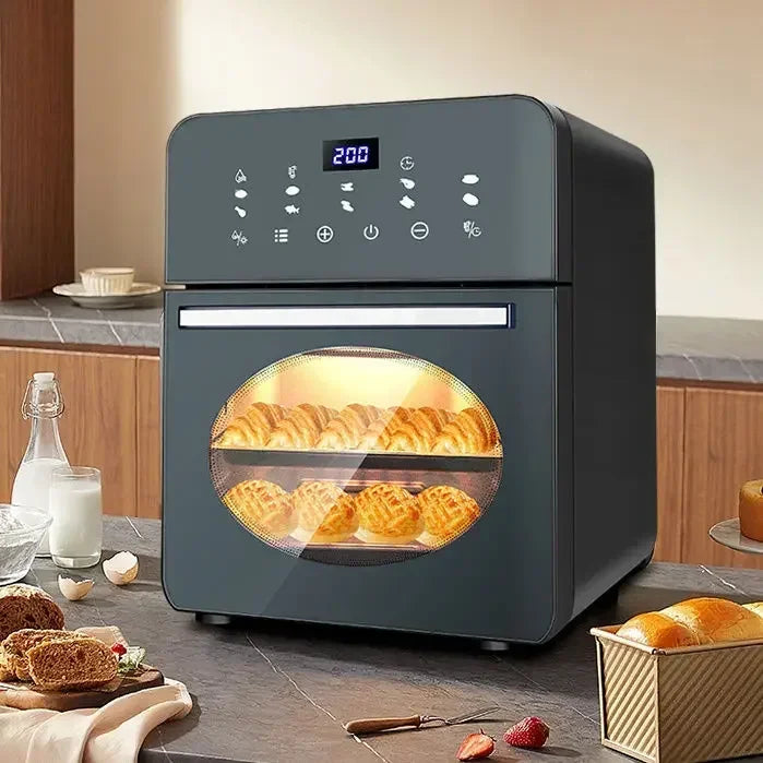 【hot item】Air Fryer Oven Steam Tender Baking Air Oven All-in-one Machine Visible 24 Large Capacity Six-in-one