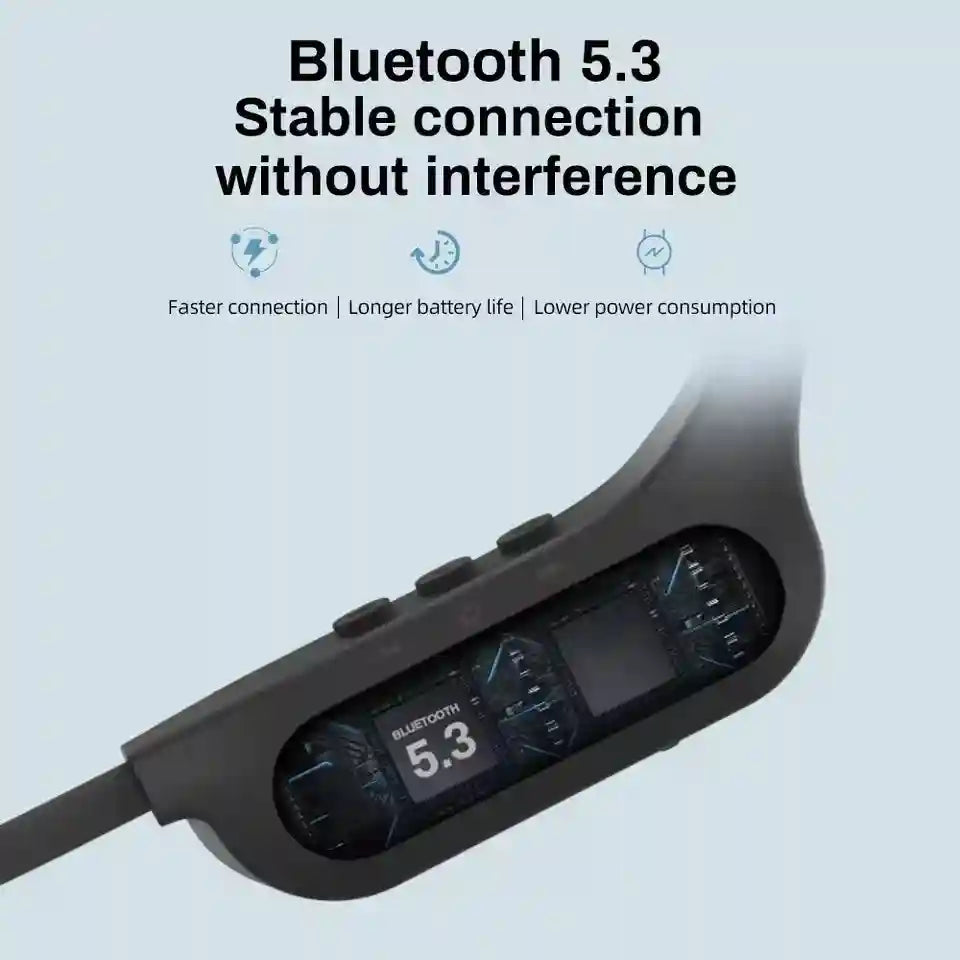 Bone Conduction Wireless Headphones - Open-Ear Bluetooth Sports Audio Tidesmit