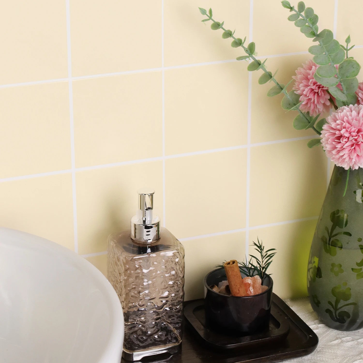 10 Sheets Square Grid Peel And Stick Tile Mosaic Tile For Kitchen Bathroom Living Room Backsplash