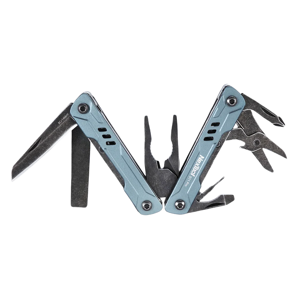 NexTool S11 Pro Mini Sailor Pliers 12-In-1 Multi Tool Pocket Knife Folding Tools Wire Cutters EDC Card Pin Screwdriver Scissors