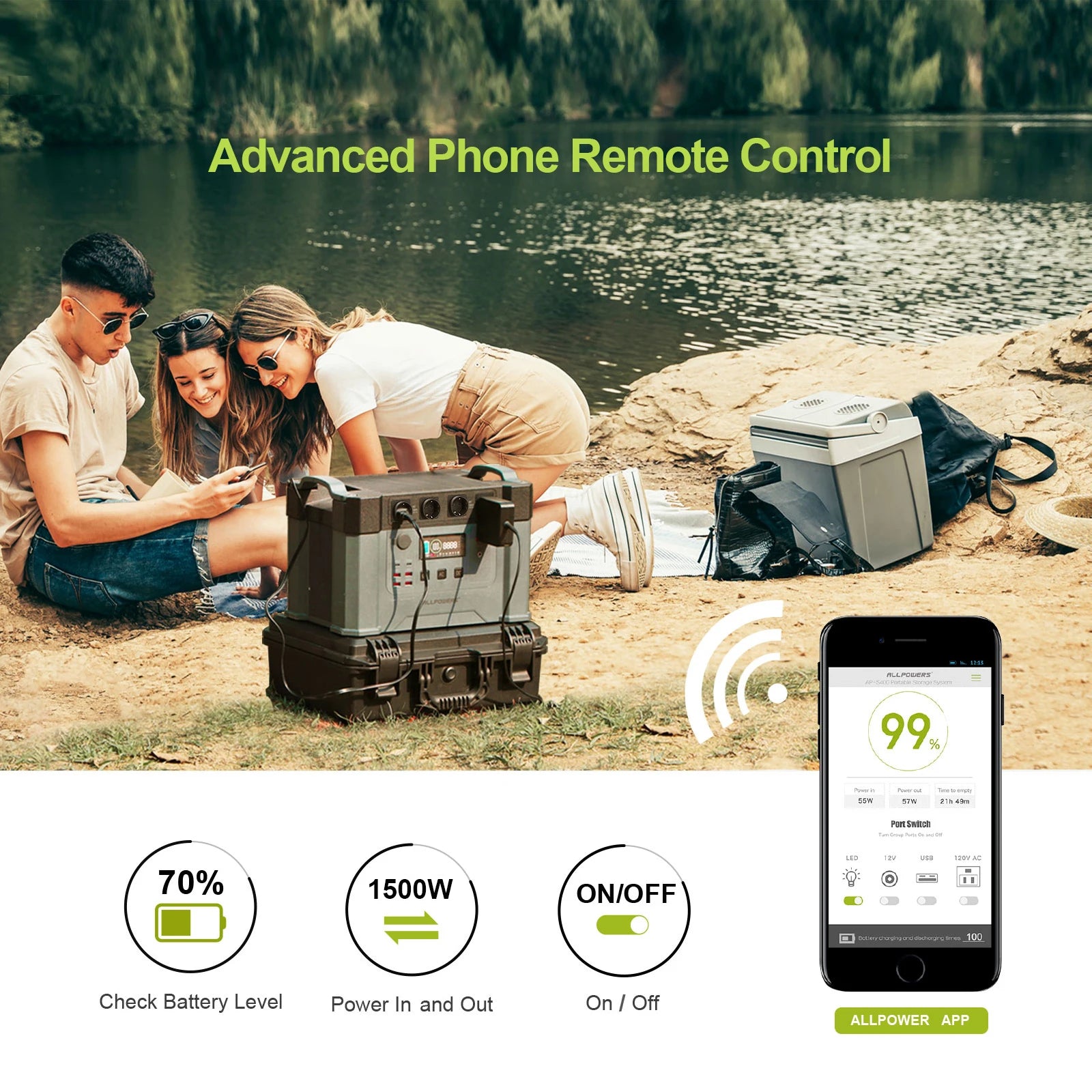 2400W Portable Solar Generator with 400W Panel for Reliable Off-Grid Power Tidesmit