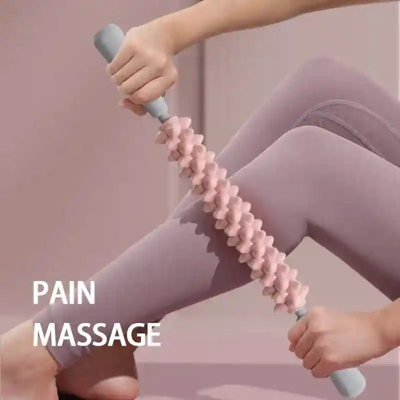 Massage Roller Stick for Deep Muscle Relief | Tidesmit Ergonomic Tool Massage Roller Tidesmit