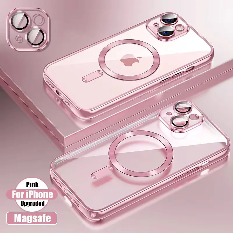 Magnetic iPhone 16 Case with Lens Protection - Slim Shock-Absorbing Cover Tidesmit