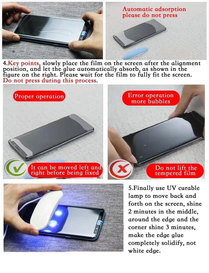 Vivo X200 Pro Tempered Glass Screen Protector - Case-Friendly HD UV Film Tidesmit