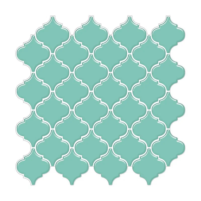 5/10PCS Self Adhesive Mosaic Vinyl Wall Tiles Stickers Wallpaper Gourd Shape 12X12Inch Brick Design for Kitchen Home Decoration