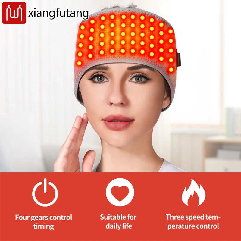 Red Light Heated Head Pad: 3-Level Heat Therapy for Muscle Relief Massage Cushion Tidesmit