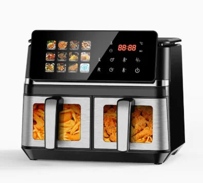 10L High-Quality Digital Air Fryer Smart Oven with Touch Screen Stainless Steel Multifunctional Oil-Free Food Preparation Applia