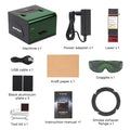 ACMER K1 12W Mini Portable 12000mW 150*150mm Work Area Closed Laser Engraver Cutting Machine CNC Machine DIY Logo Marking Machine Painted Paper Leather Wood Acrylic Leather