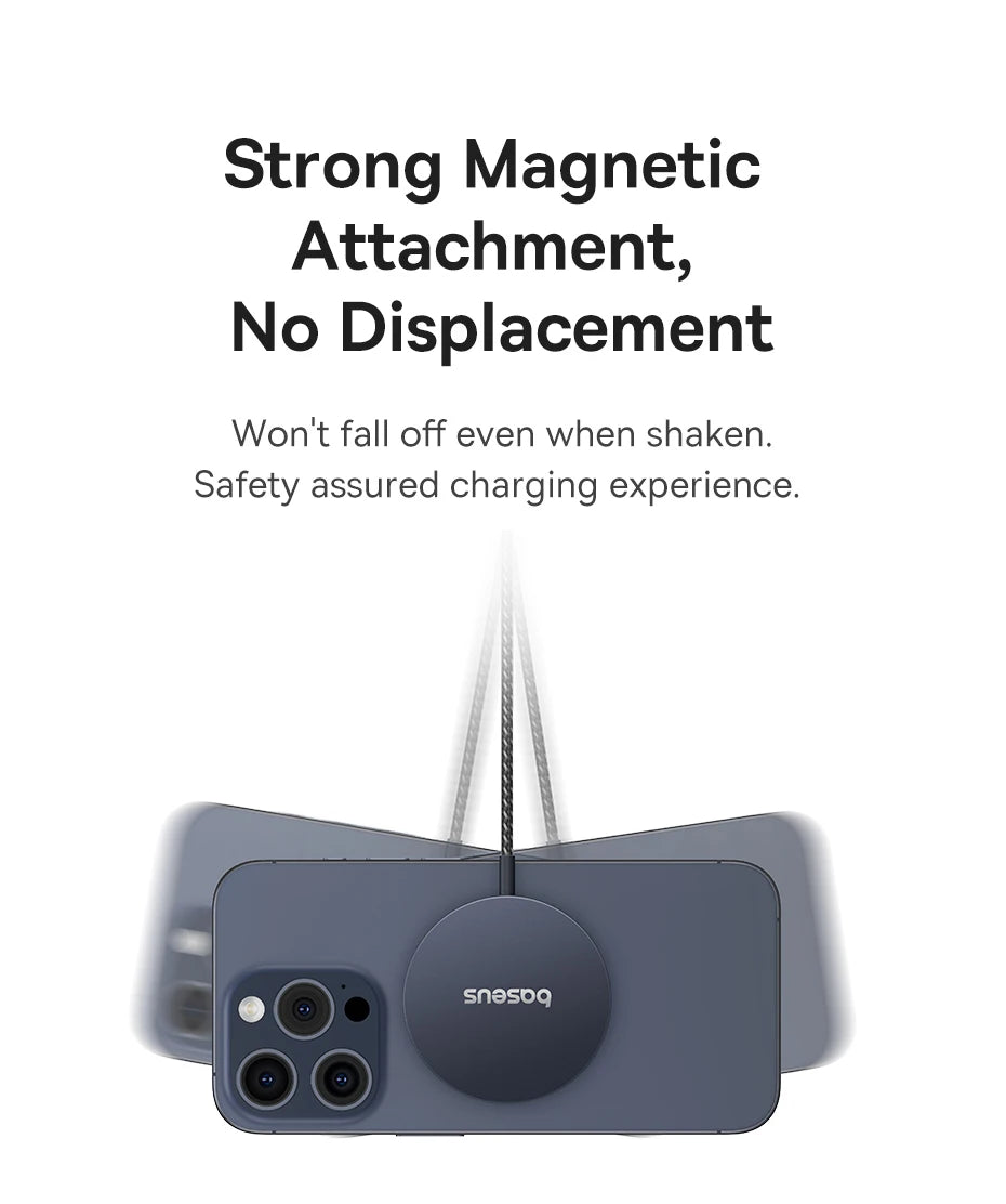 15W MagSafe Compatible Wireless Charger for iPhone 16/15/14 Tidesmit