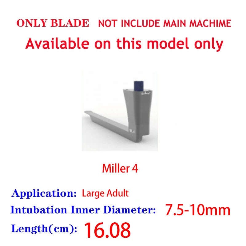 Accessories for Video Laryngoscope Stainless Steel Blades, Laryngeal Mask Airway, guide wire, and Screen